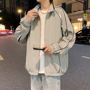 2025新款现货小米格撞色夹克男立领上衣外套DSA157B-J1572-P75图片