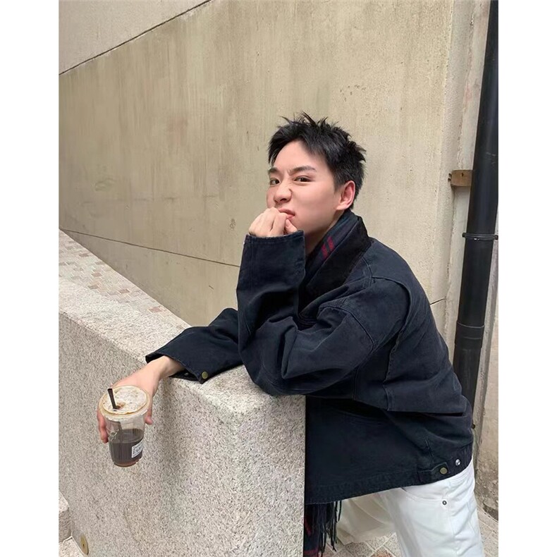 1506-1/GJ660/P126美式复古夹棉加厚牛仔外套男女翻领夹克,男装工装外套,星座1506A