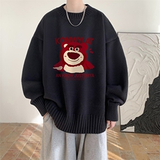 半高领毛衣男士大码针织衫男毛线衣男M18285-P45加绒款-P65，男装针织衫/毛衣，电商A040