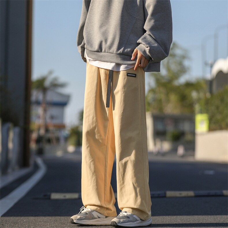 垂感初棉直筒裤秋季宽松运动长潮流男士休闲长裤K661-特批-40,男装休闲裤,星座718-1