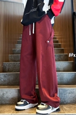 XZ616秋季重磅设计感飘带侧开缝水洗休闲长裤TY1070P65控78，男装休闲裤，星座512A（原616）