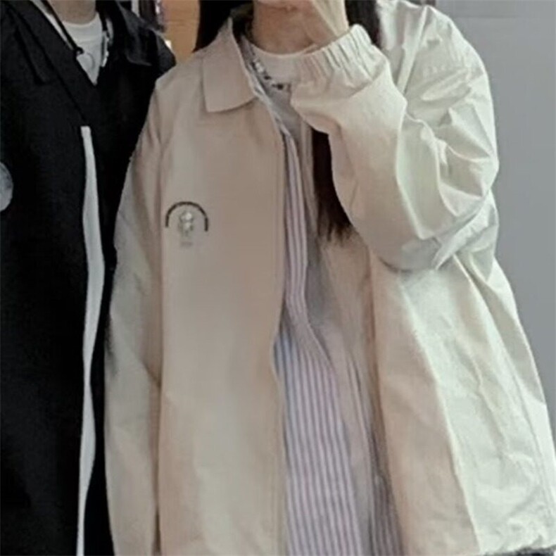 美式复古廓形短款立领加厚飞行员棒球服外套夹克春秋情侣款,男装夹克,星座506A