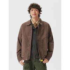 706-1-FF215-P75现货春季男士水洗做旧泛白层次感工装夹克外套，男装夹克，星座706-1