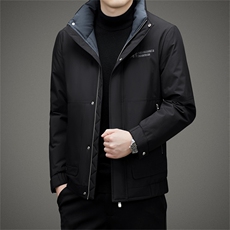 BAMJ-8990钱塘2020-2中年男士冬季厚款立领百搭简约羽绒服P225，男装羽绒服，钱塘207-2