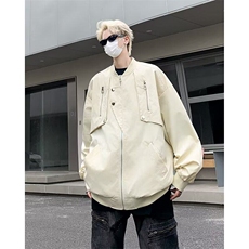 DJK909-P60美式复古高街工装多口袋飞行员棒球服外套男潮牌宽松夹，男装夹克，星座603-2