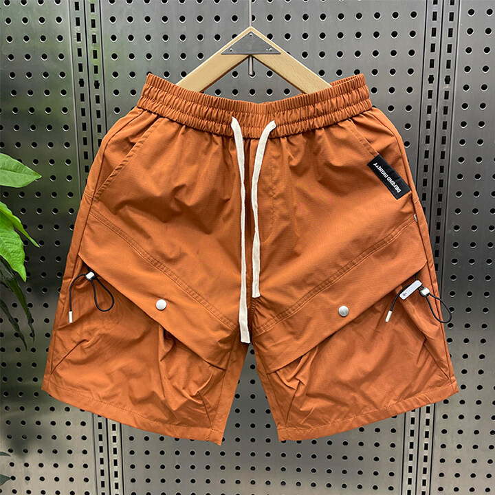 潮牌大口袋工装短裤男士夏季个性兜兜袋美式宽松五分裤MS3012P42,男装牛仔裤,电商A089-1