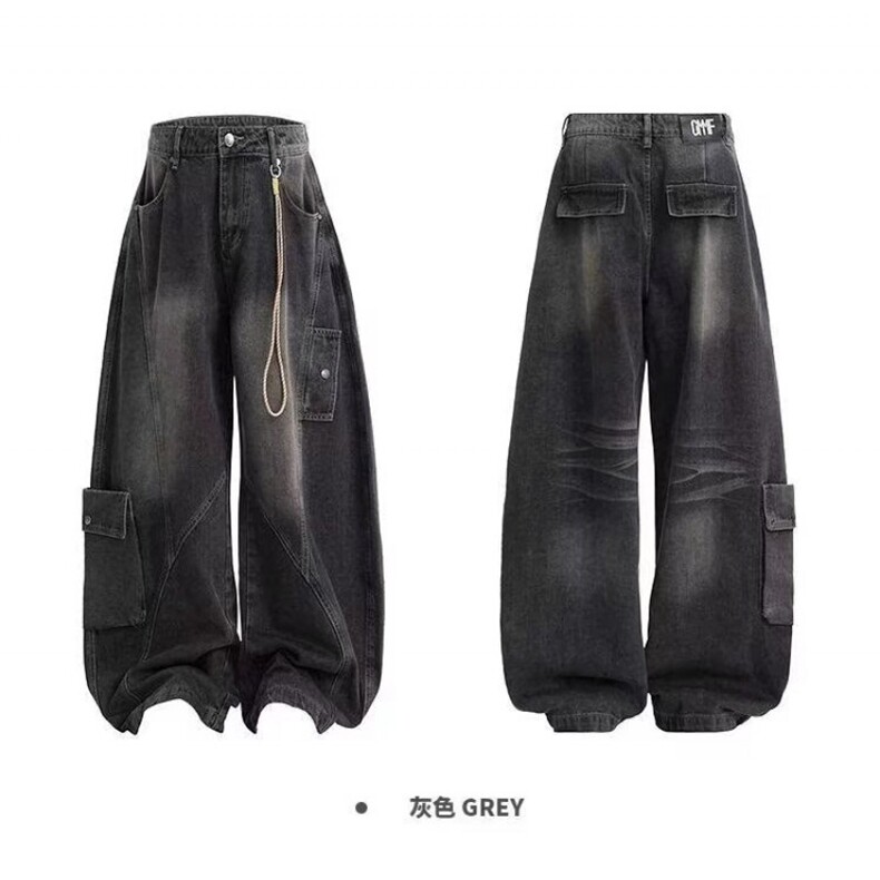 1506-1/K6041/P57美式解构水洗牛仔裤男潮牌做旧脏染复古休闲拖地,男装牛仔裤,星座1506-1