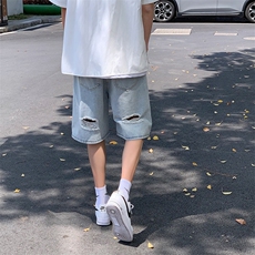 潮流春季牛仔裤男牛仔短裤D681P35，男装牛仔裤，星座1116-2