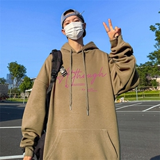抖音得物供货可提供视频春装重磅美式宽松连帽卫衣DL2413，男装卫衣，电商A486-1