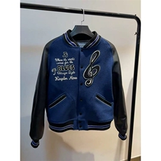 网图有货美式街头忧郁蓝调vibe棒球服外套夹克男女A879-P85，男装夹克，星座1505