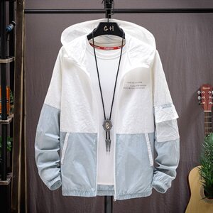 防晒衣男士夏季超薄透气冰丝夹克男青少年卡通薄款外套Y