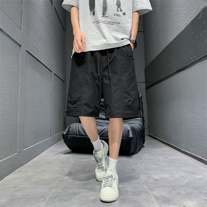 夏季工装短裤男ins潮牌日系休闲百搭潮流痞帅五分裤子DK02512-P45，男装休闲裤，星座308B-2