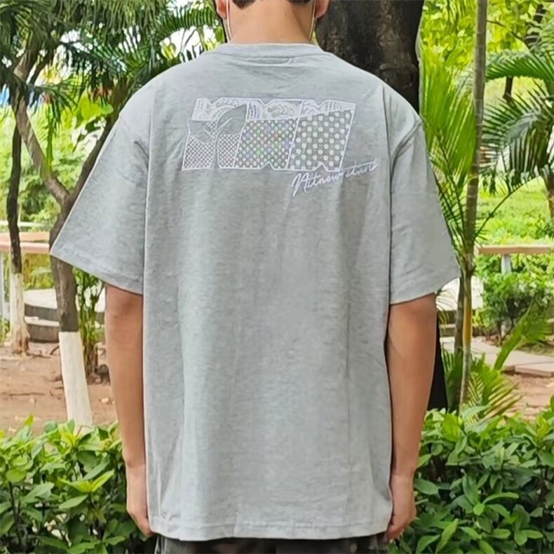 2025新款美式潮牌短袖T恤男款夏季ins潮牌宽松休闲上衣，男装T恤，四季星座505