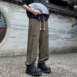 2024 春夏衔接 外景大码新中式盘扣冰丝裤M-5X HK24179-特P30图片
