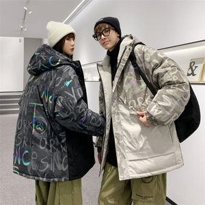 情侣风 冬季新款70%白鸭绒中长款连帽羽绒服男XZ109-Y2222-P218图片