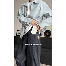 星座910-原牛水洗牛仔裤弯刀拼接直筒裤-现货-P50-DK1686-控89元，男装牛仔裤，星座910