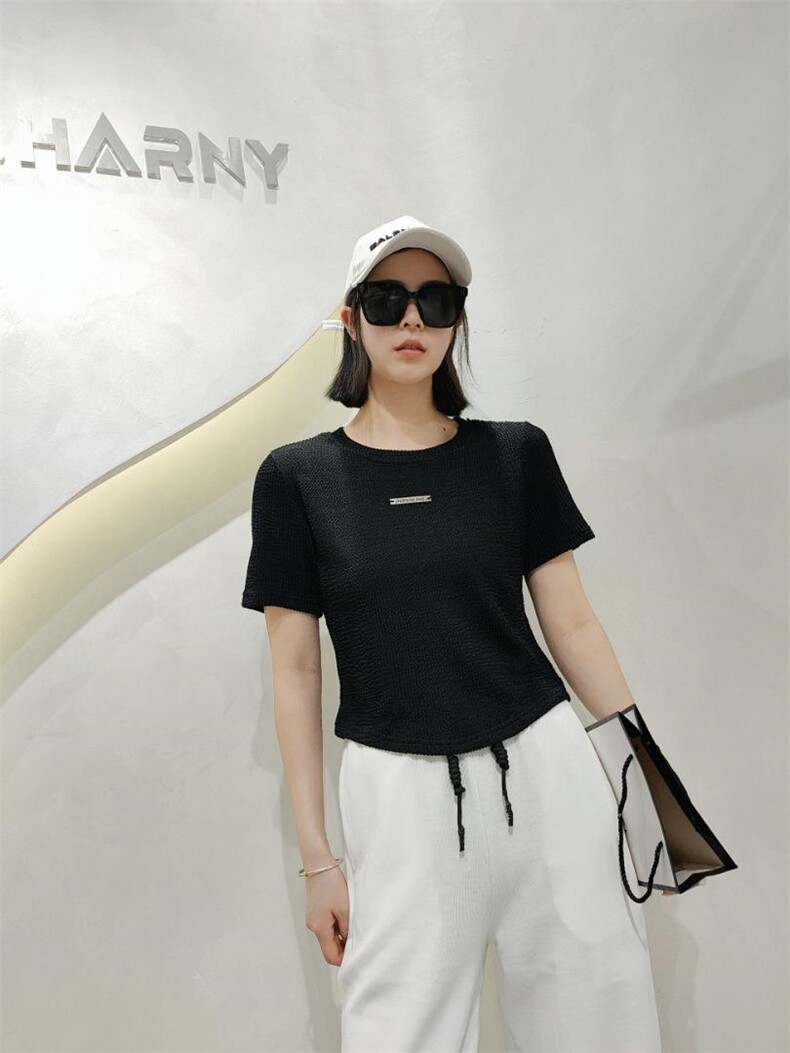 【现货】【2022】【夏装新品】9538短袖T恤，女装T恤，俊泽.哈妮