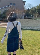 新款洋气欧韩风休闲背带裙，其它，L·H·X