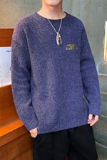 圆领针织衫韩版宽松毛衣套头外套秋冬新款DS510T，男装针织衫/毛衣，电商A102