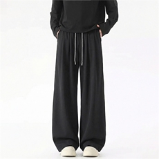 夏季休闲裤运动裤子打褶宽松山本裤阔腿直筒裤X62186-TP2549，女装休闲裤，电商A102