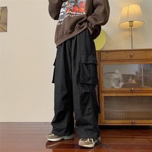 美式高街休闲潮牌束脚裤秋季日系机能风工装裤男长裤 K4617-P42图片