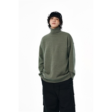 A408-M86024*2025冬季高领纯色男女针织衫毛衣TP40（深度库存），男装针织衫/毛衣，电商A408