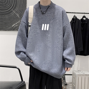 半高领毛衣男大码胖子针织衫毛线衣 M18436-P45 加绒款-P65图片
