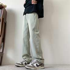 现货主推款加大码纯色直筒牛仔裤男XZ-310A-2BK305P50控78，男装牛仔裤，星座310A-2