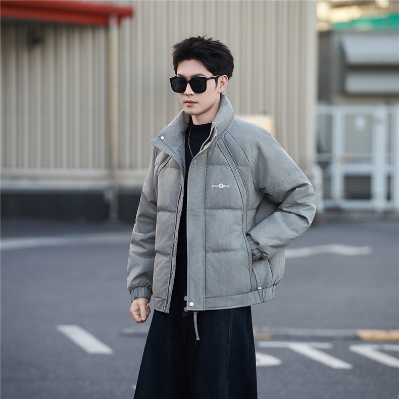 标50绒主推男士刺绣立领羽绒服保暖外套9823-P215(控券后298)，男装羽绒服，电商B338