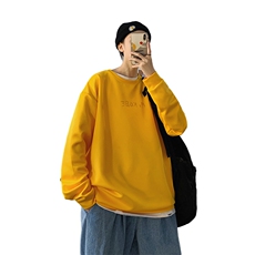 时尚潮牌特价跑量款大码宽松圆领印花卫衣WY35P25限价38，男装卫衣，电商A089-1
