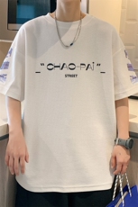 ！数据超好！2023夏季华夫格男士短袖宽松T恤衫TXH208P30，男装T恤，电商B220