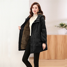 2023年新款派克服加绒加厚棉衣棉服736-1款，女装棉衣/棉服，秋牧寒烟