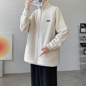 8XL-M 摇粒绒外套男奥粒绒加厚羊羔绒卫衣内胆夹克JK1314P68控88图片