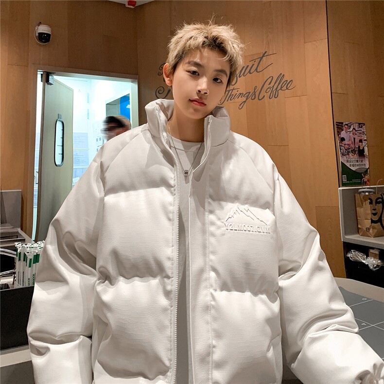 港风鳄鱼纹钢印字母设计棉衣大码潮流休闲棉衣男MY77728P128控168，男装棉衣，星座227-7