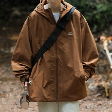 A676-P522024春秋薄款户外连帽夹克男士新款山系百搭冲锋衣外套，男装夹克，星座512-6