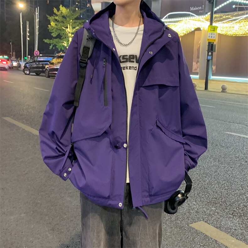 夹克外套男冲锋衣春秋季短款登山男士休闲工装轻户外JK136-P88,男装夹克,星座308B-2