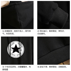 WY2008-P35加绒款-P40纯连帽卫衣男大码运动帽衫宽松薄砖墙，男装卫衣，电商A040A