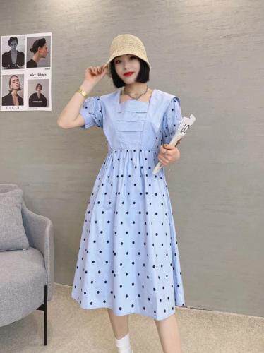 韩版印花连衣裙，女装连衣裙，知名度