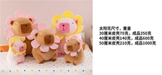 乐融毛绒玩具厂 太阳花水豚