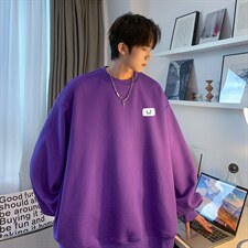 2026秋季新款男生百搭宽松上衣多色圆领卫衣JK23342特批24控39，男装卫衣，星座605(原A050)