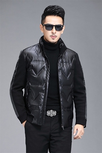 中青年休闲羽绒服男款冬季中年加棉保暖外套上衣ALXB2985-P280图片