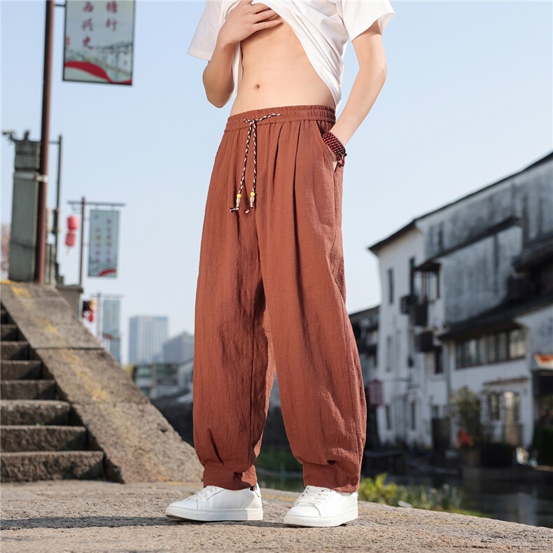 2026夏季新款宽松大码纯色休闲风男装休闲裤K2608,男装休闲裤,电商A008
