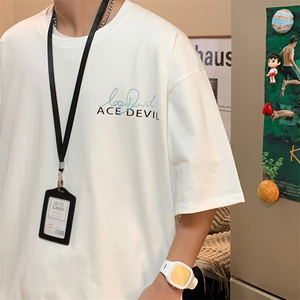 潮短袖t恤男夏季潮牌宽松ins半袖体恤夏天上衣服男装W2823-P28图片