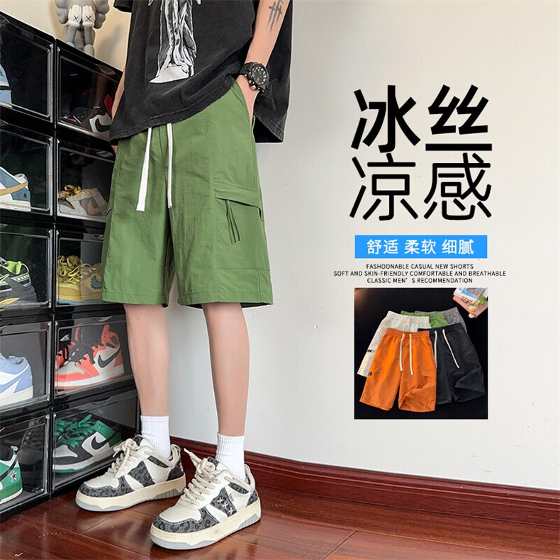 抖音品质休闲中裤男夏五分裤宽松直筒短裤A146-GY252特p22量大优,男装牛仔裤,HDA146