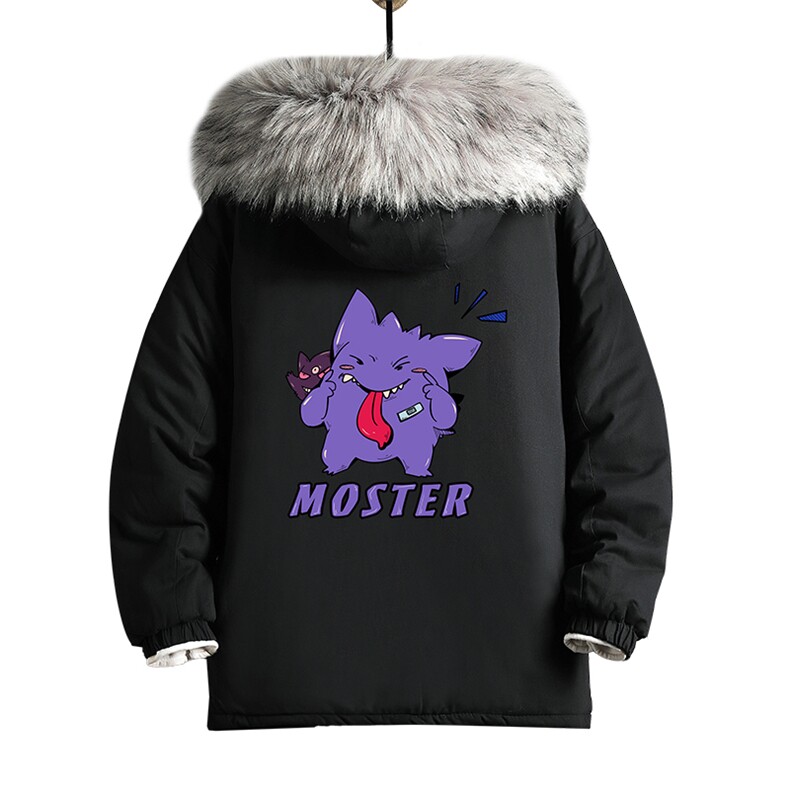 MM48087-P130冬季大毛领棉衣男士大码加厚棉袄男棉服网格,男装棉衣,电商A040A