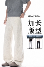 190高个子加长弯刀卫裤男美式高街休闲百搭运动微喇阔腿裤KZ071，男装休闲裤，电商B312