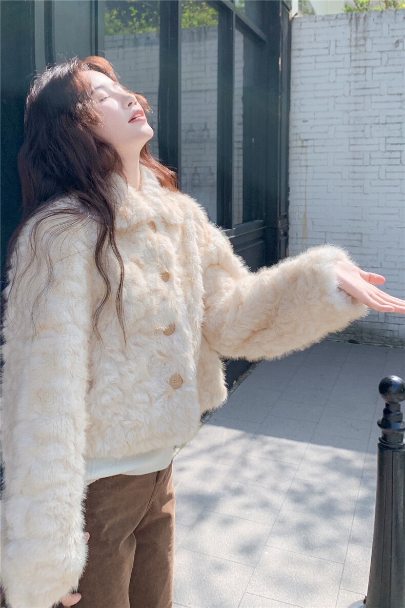 2025新款仿皮草环保珊瑚貂绒短款加厚保暖p175-k248,女装皮草,SL