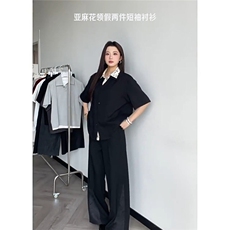 网络图慎用图片只做展示大货已到翻领假两件衬衫DCS78045P65控98，男装衬衫，星座226-2