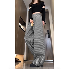 网图2026春夏衔接新款格子褶皱休闲裤男K6713-特P36建议零售价88，男装休闲裤，电商A001-1