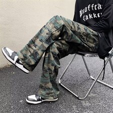 迷彩工装裤男潮牌高街vibe韩版休闲裤子K750P45，男装休闲裤，星座1116-2